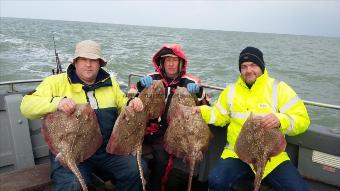 10 lb Thornback Ray by Steve , Bill , Matt