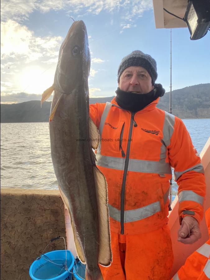 14 lb 10 oz Ling by Dave Sharp.