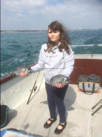 2 lb 2 oz Black Sea Bream by Summer Hawker