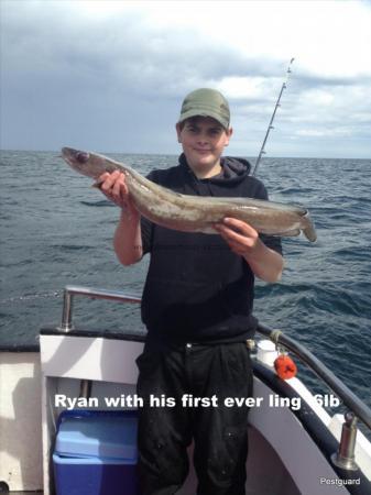 6 lb 2 oz Ling by Brian Sowerby