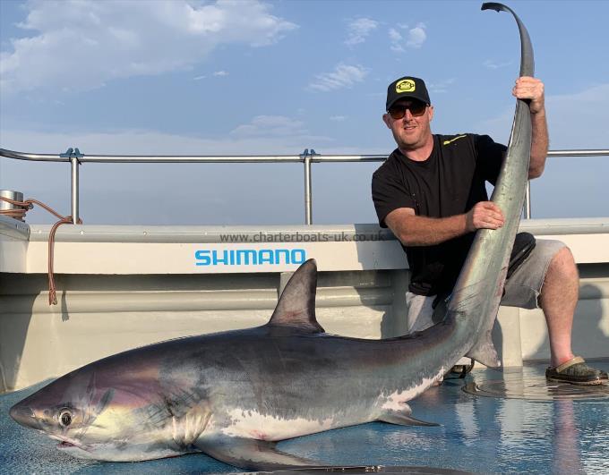 150 lb Thresher Shark by Kevin McKie