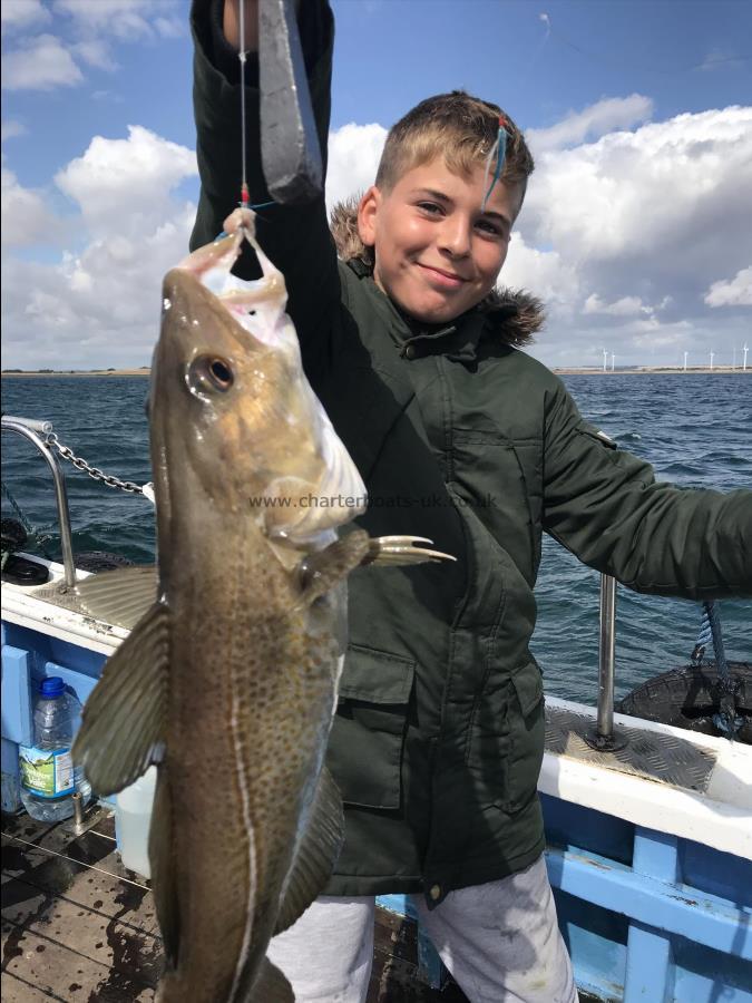 6 lb Cod by Liam from Withernsea wreck fishing