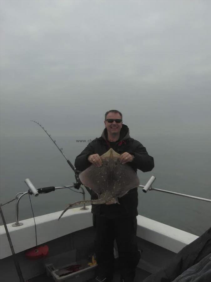 13 lb 12 oz Thornback Ray by Duncan