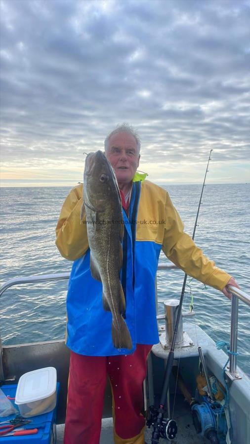 9 lb Cod by George & his 9lb cod his last club trip 2021