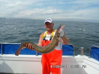 13 lb 5 oz Ling by Micheal newton, sunderland