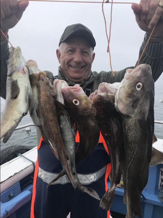 6 lb Cod by Victor 3rd June showing his fish off