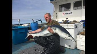 65 lb Blue Shark by Kevin McKie