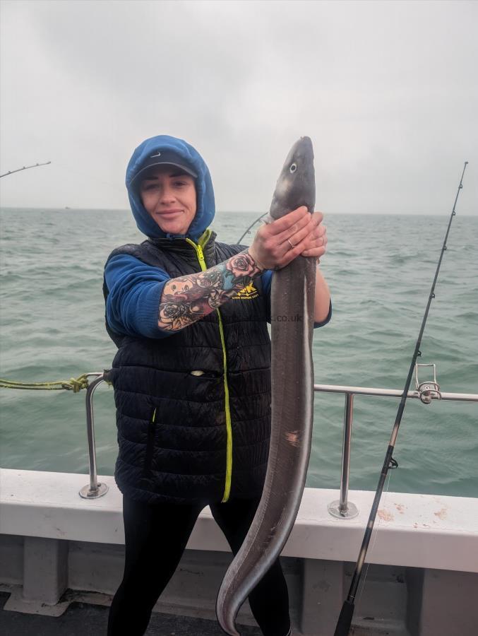 8 lb Conger Eel by Beth