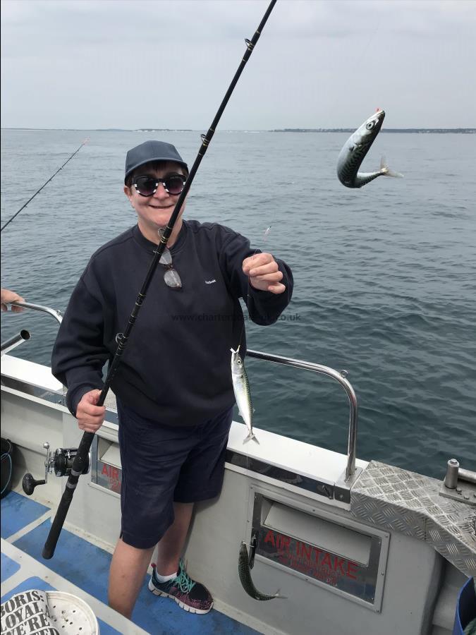 1 lb Mackerel by Amanda and her 1st Mackeral