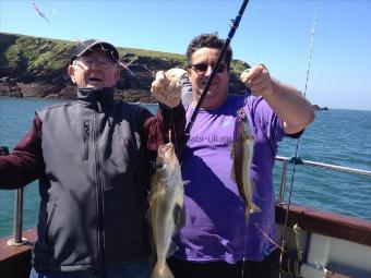 2 lb Pollock by 81 yrs young showing Jnr how to do it !