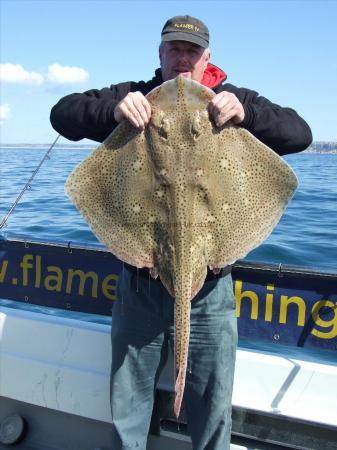 21 lb 13 oz Blonde Ray by David Hawker