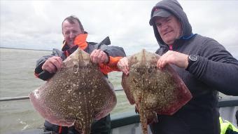 8 lb 5 oz Thornback Ray by Jeff and Paul