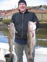 9 lb Cod by Jim Holyland from York.