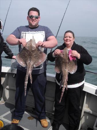 7 lb 12 oz Thornback Ray by Jordan & Caroline