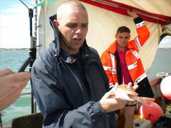 1 lb Tub Gurnard by Both got the same vacant expression !