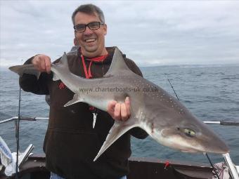 14 lb 4 oz Starry Smooth-hound by Roger Morgan