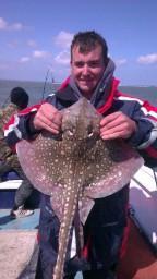 7 lb 9 oz Thornback Ray by Sam