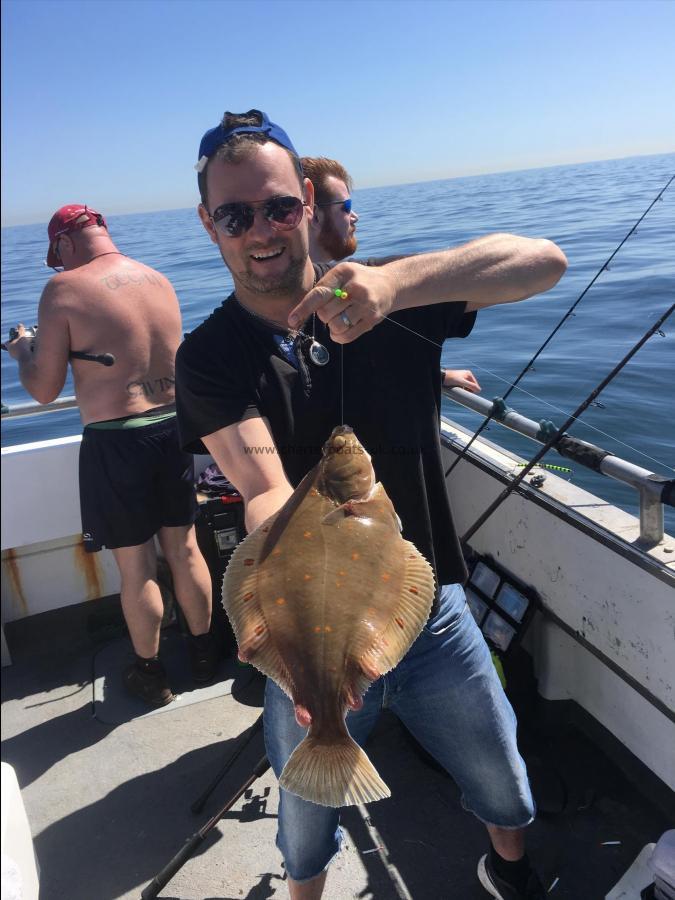 3 lb 6 oz Plaice by Unknown