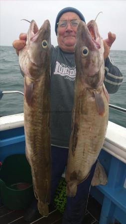 10 lb Ling (Common) by mogger kev from mansfield with 2 of his 8 ling