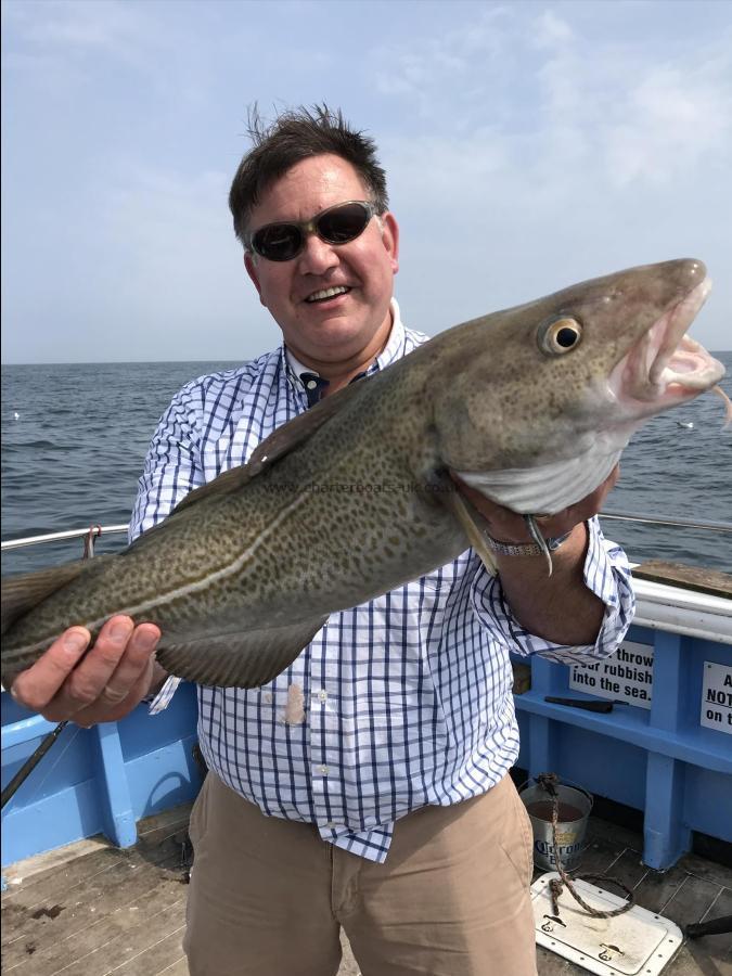 9 lb Cod by Alister from Wakefield 11th june