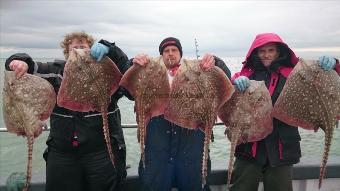 7 lb 9 oz Thornback Ray by Barrys party