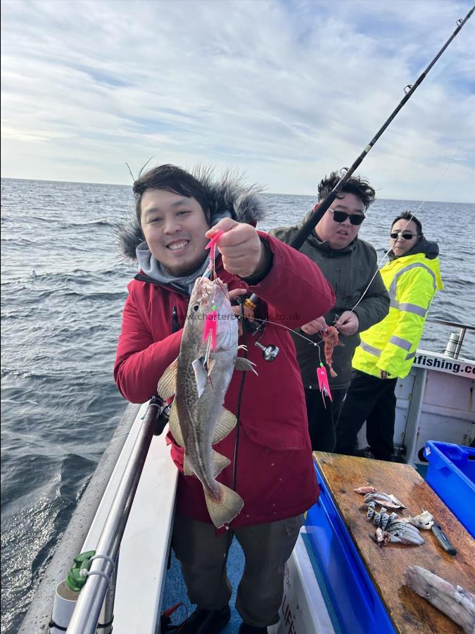 3 lb 4 oz Cod by Leo.