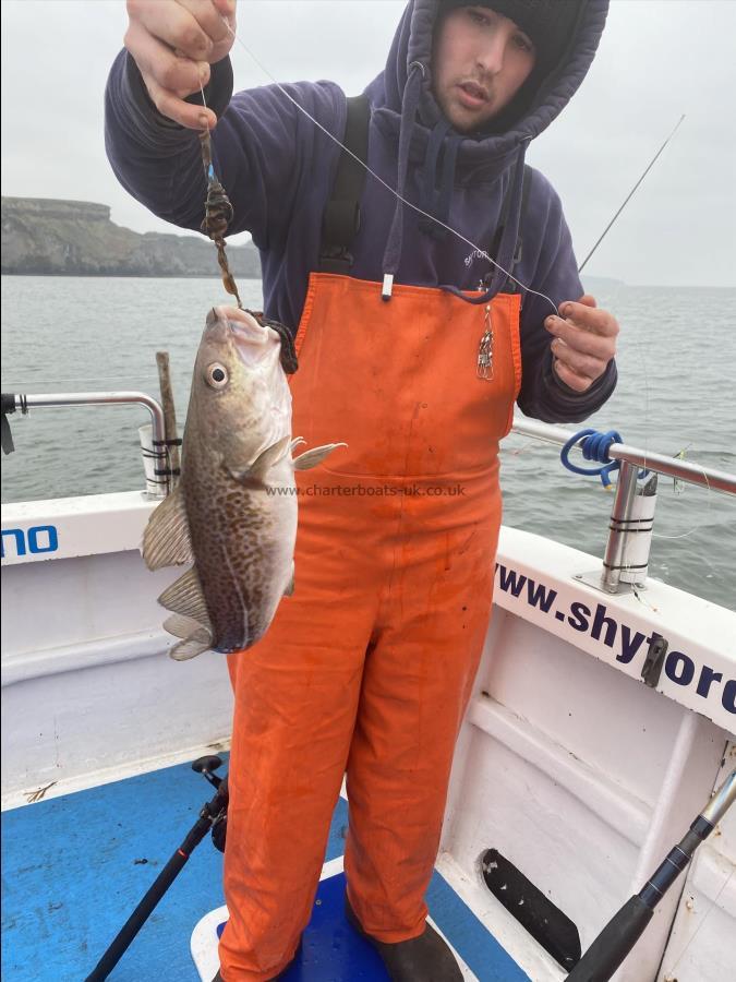 3 lb 1 oz Cod by Fergus Powell.