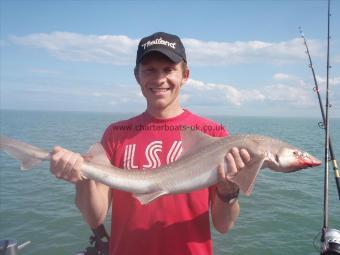 8 lb 6 oz Smooth-hound (Common) by Stag party boys..