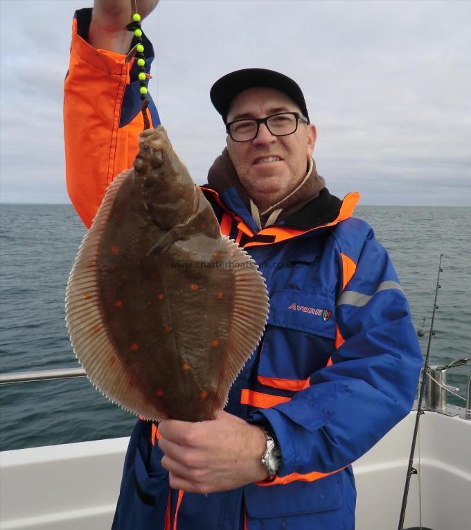 2 lb 6 oz Plaice by Anthony Jelous