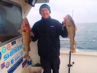 5 lb 12 oz Cod by Mike Hopkinson from Bolton.