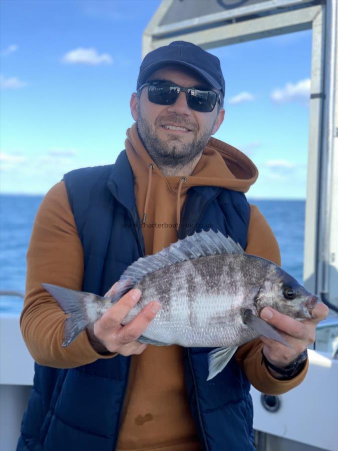 3 lb 5 oz Black Sea Bream by Very nice chap!