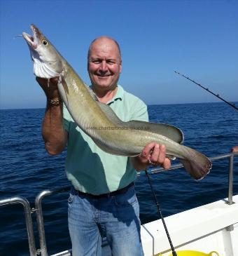8 lb 2 oz Ling by Geoff Parry
