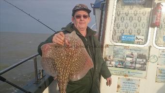 8 lb 2 oz Thornback Ray by Alan from Kent