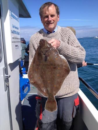 4 lb 8 oz Plaice by Martin Enstone