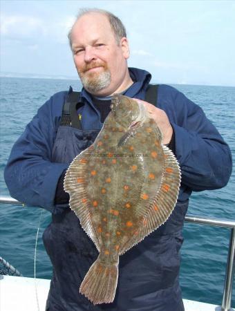 4 lb 8 oz Plaice by Alan Helbert