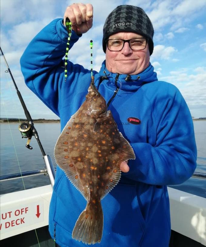 1 lb 6 oz Plaice by Alan