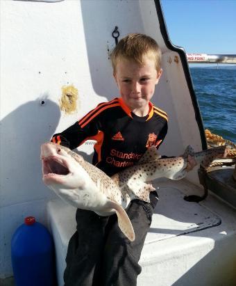 10 lb 8 oz Bull Huss by 10 year old Dylan Jones