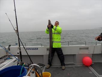 31 lb Conger Eel by Tim Vacher