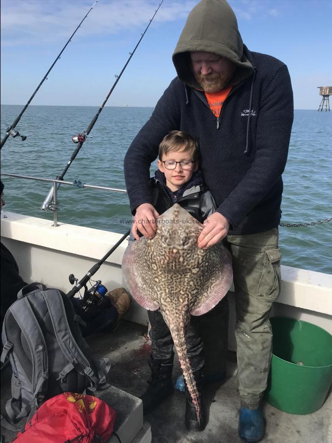 12 lb 6 oz Thornback Ray by Alex muddy fletcher