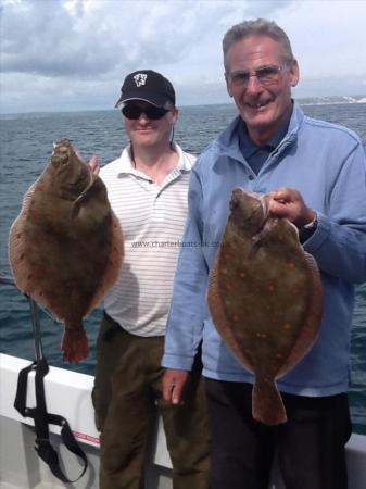 6 lb 12 oz Plaice by Tony & Pete Hollingberry  6lb 12oz and 4lb 8oz