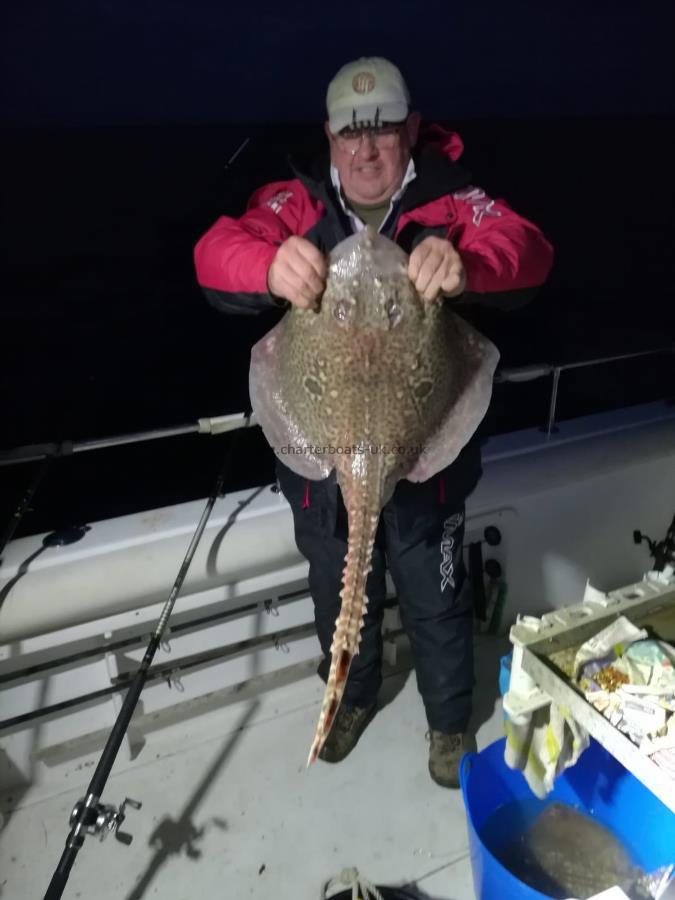 12 lb 8 oz Thornback Ray by Grant