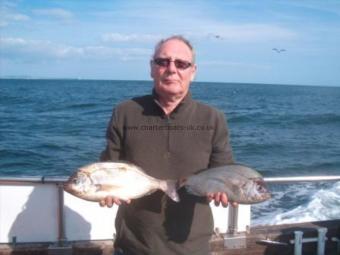 3 lb 2 oz Black Sea Bream by les