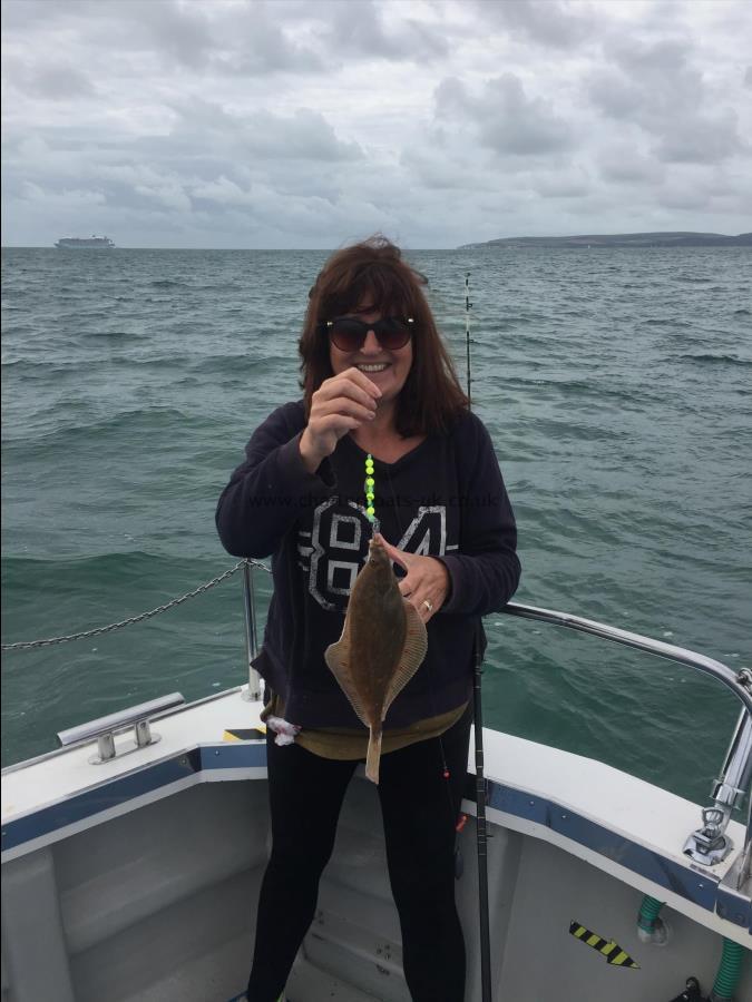 1 lb Plaice by Sharon with her 1st ever Plaice