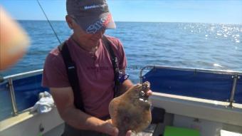 1 lb 8 oz Plaice by Stephen Wake