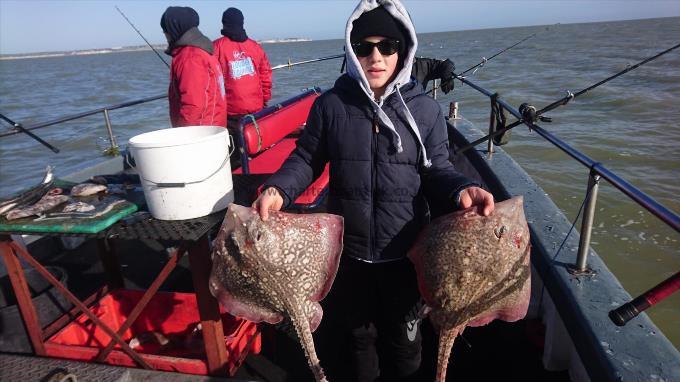 8 lb 2 oz Thornback Ray by Freddy from Kent