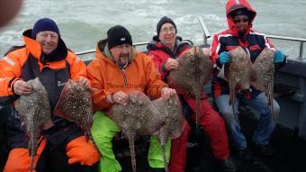 10 lb Thornback Ray by Steve , Derek, Berni, Lee