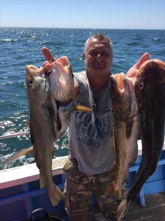 8 lb Cod by ANDY WITH SOME OF HIS CATCH OF FISH