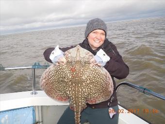 12 lb Thornback Ray by Helen with a cracking Thornback