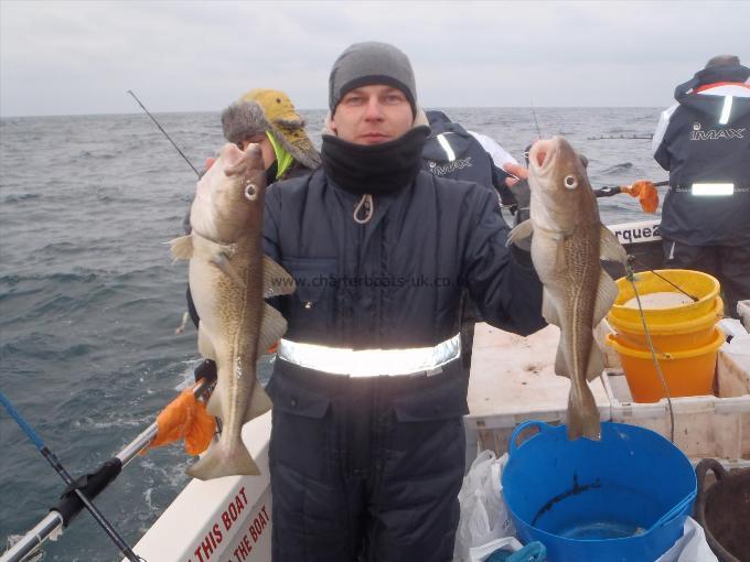 4 lb 6 oz Cod by Roland.