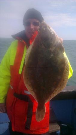 3 lb 4 oz Plaice by steve from dartford